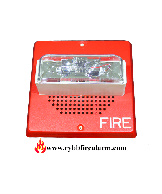 WHEELOCK RSS-24MCW-FR FIRE ALARM STROBE WALL MOUNT RED 129400 