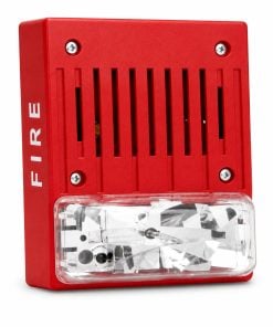 Simplex 4906-9128 Ceiling Horn Strobe Red