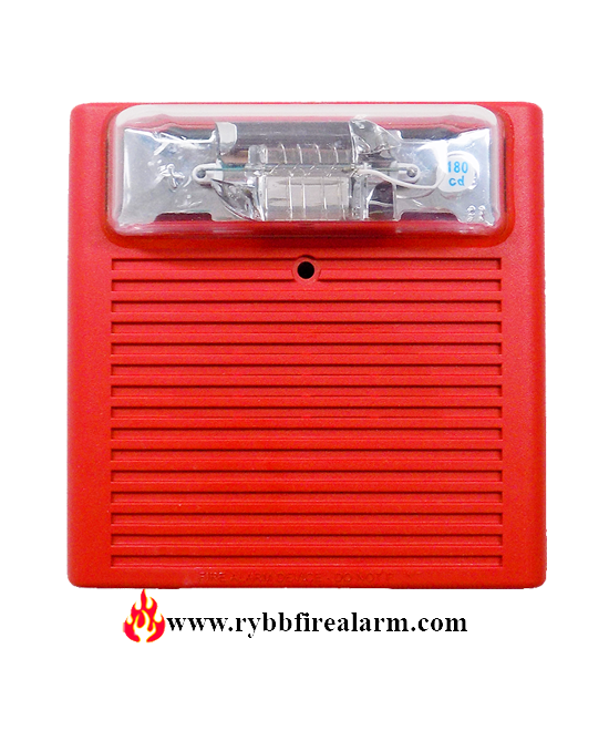 Wheelock ASWP-2475W-FR Red Fire Alarm Horn Strobe 129012 