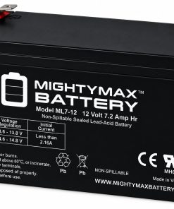 Mighty Max ML7-12F2 Battery 12 Volt 7 Ah. F2 Terminal