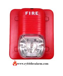 System Sensor P2415 Single Gang Footprint Classic Fire Alarm Horn/Strobe 