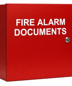 Space Age SSU00672 Fire Alarm Documents Box Red
